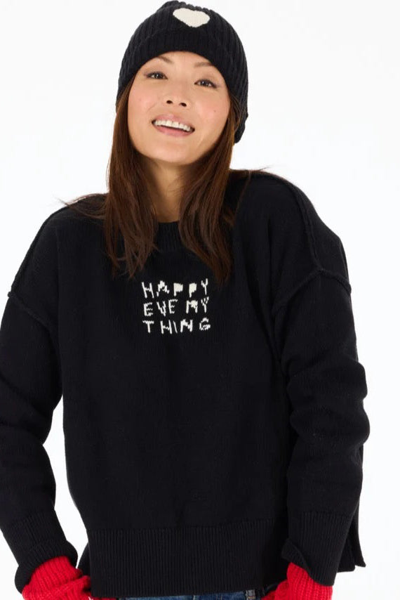 kerri rosenthal happy everything boyfriend sweater black