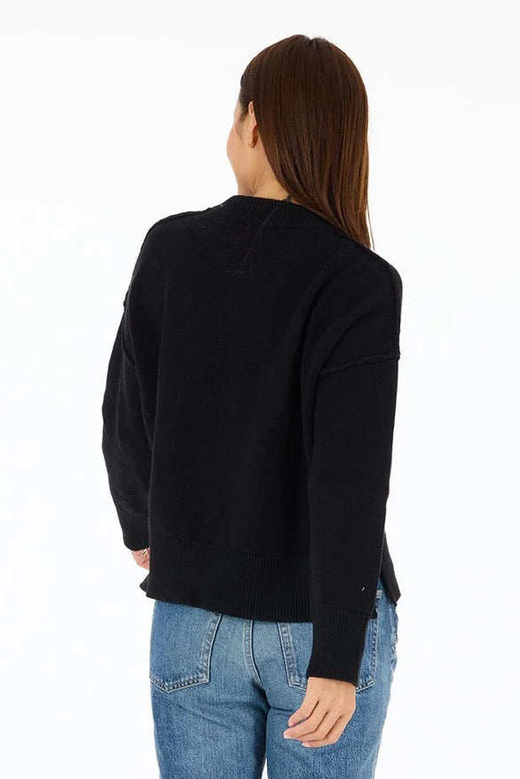 kerri rosenthal happy everything boyfriend sweater black