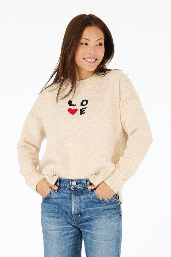 kerri rosenthal love squared boyfriend sweater natural