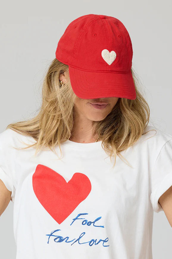 kerri rosenthal baseball hat cherri red chenille