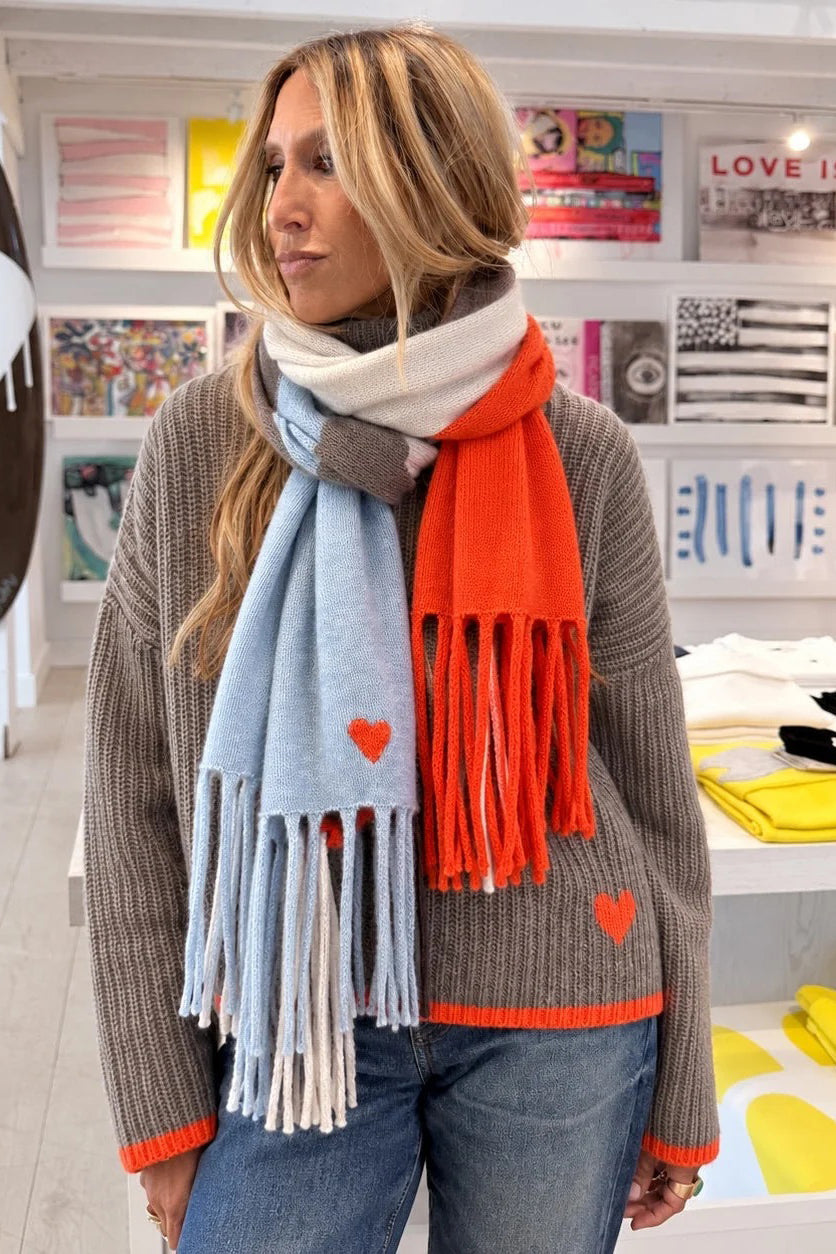 kerri rosenthal cashmere color block scarf