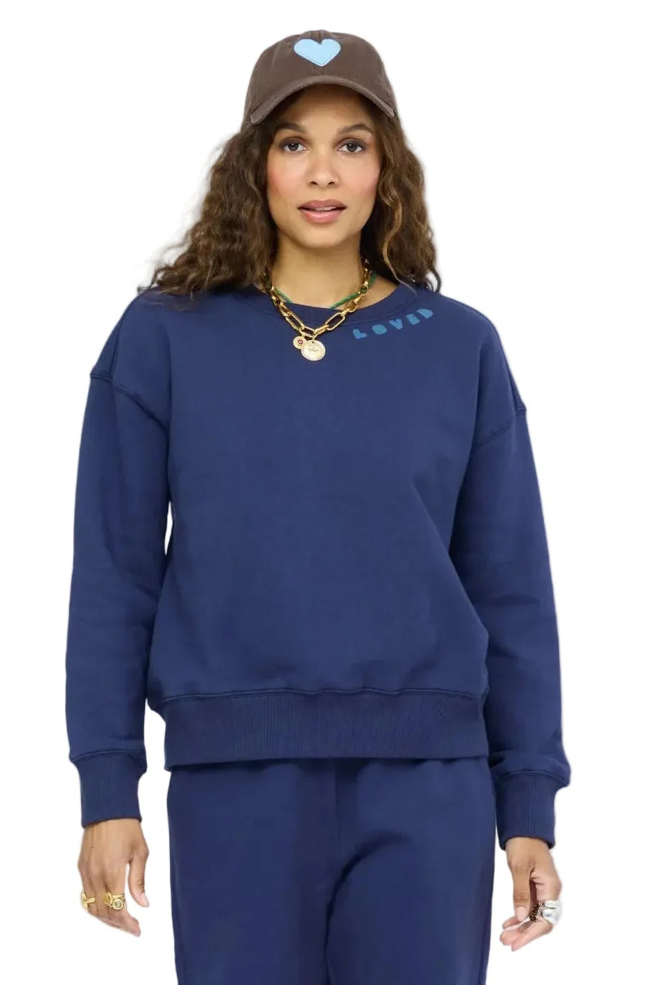 kerri rosenthal ex-boyfriend sweatshirt indigo blue