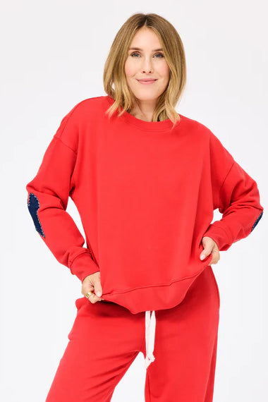 kerri rosenthal ex-boyfriend sweatshirt poppy red
