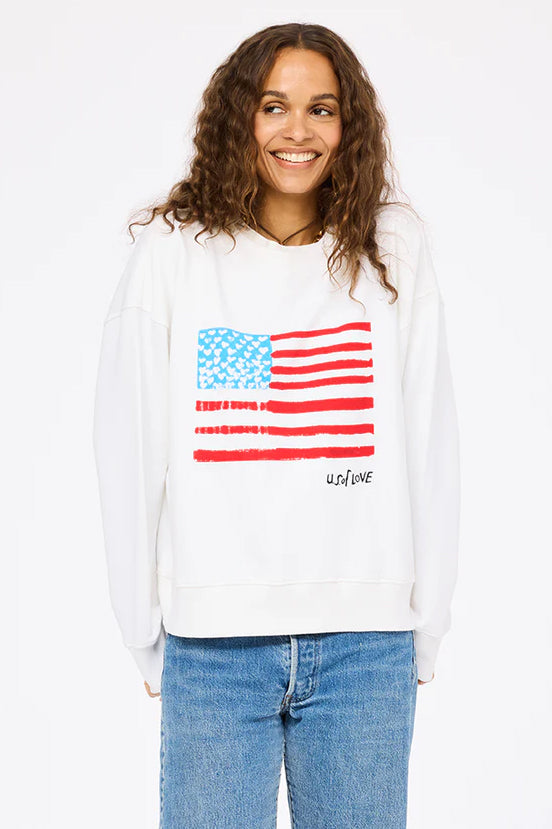 kerri rosenthal ex-boyfriend sweatshirt u.s. of love white