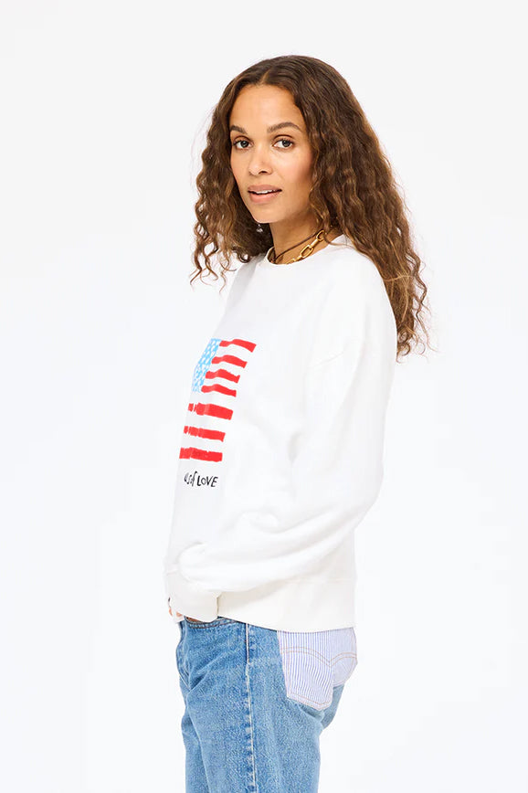 kerri rosenthal ex-boyfriend sweatshirt u.s. of love white