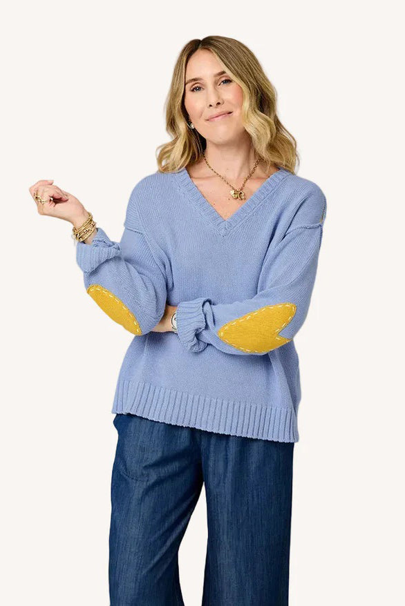kerri rosenthal frenchy sweater french blue