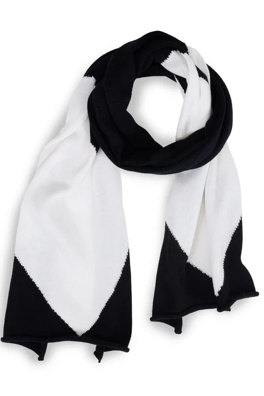 kerri rosenthal imperfect heart scarf black white