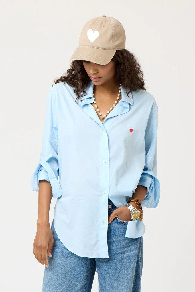 kerri rosenthal jack shirt mid blue 