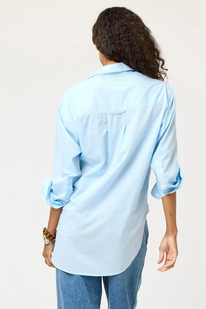 kerri rosenthal jack shirt mid blue 