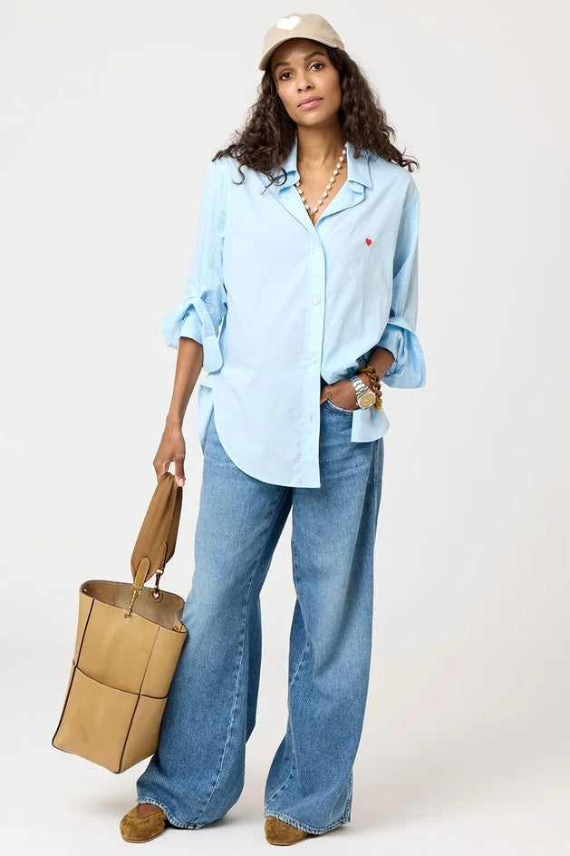 kerri rosenthal jack shirt mid blue 