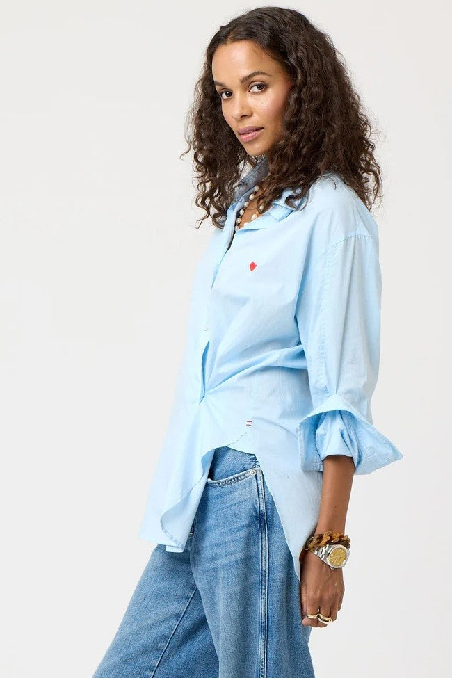 kerri rosenthal jack shirt mid blue 