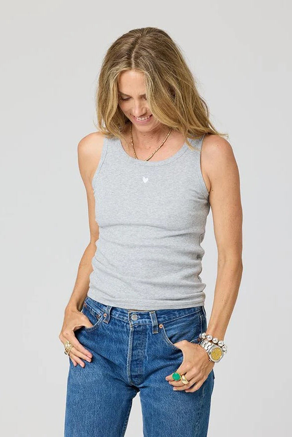 kerri rosenthal kr tank heather grey
