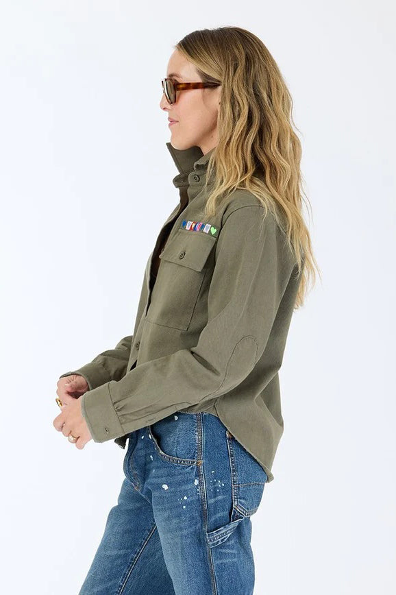 kerri rosenthal pia love brigade shirt army green