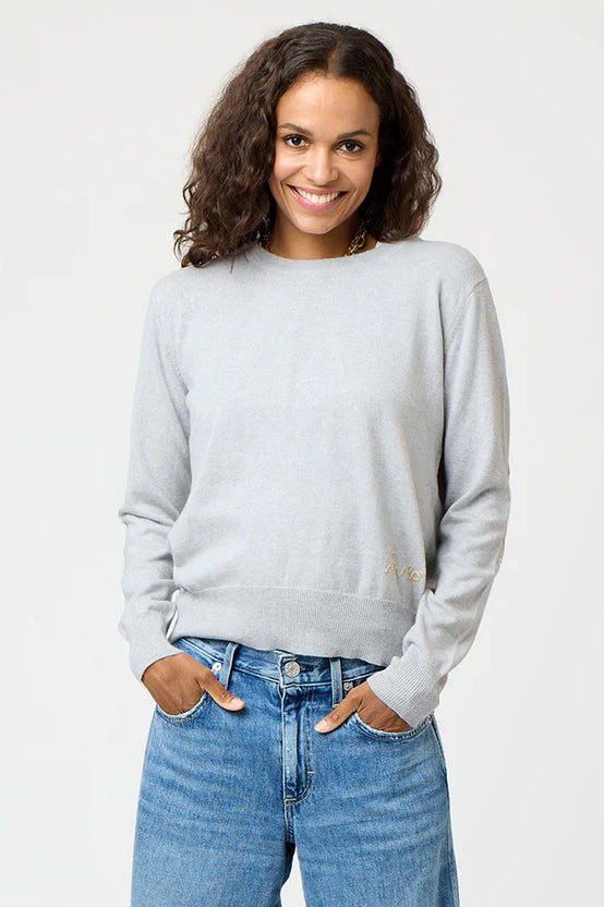 kerri rosenthal patchwork cotton pullover silver fox