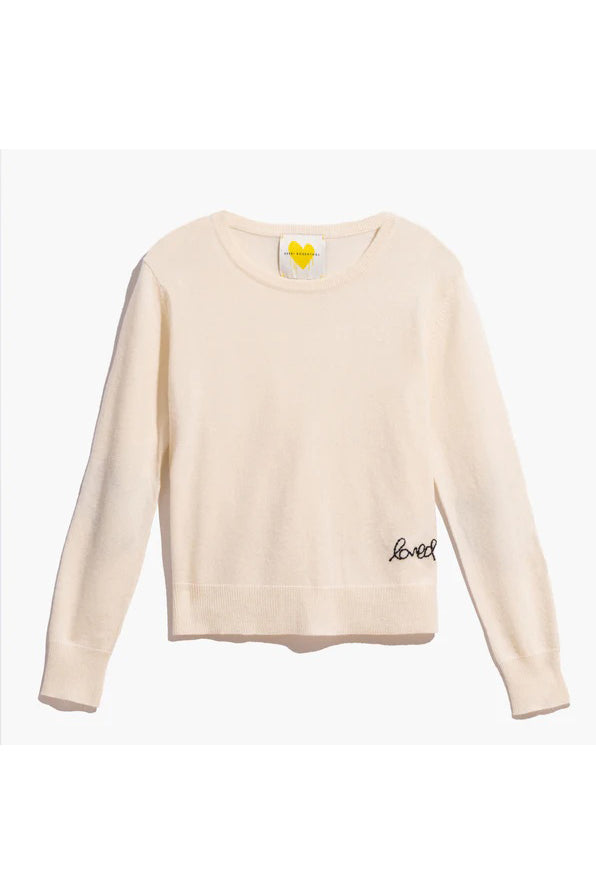 kerri rosenthal patchwork pullover natural