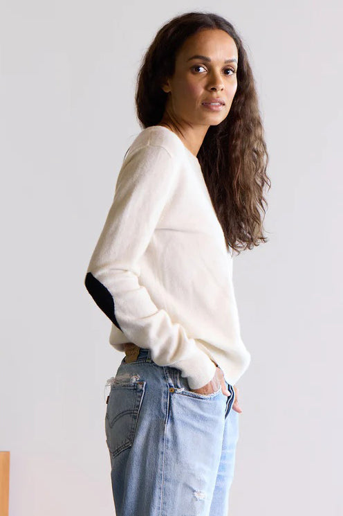 kerri rosenthal patchwork pullover natural