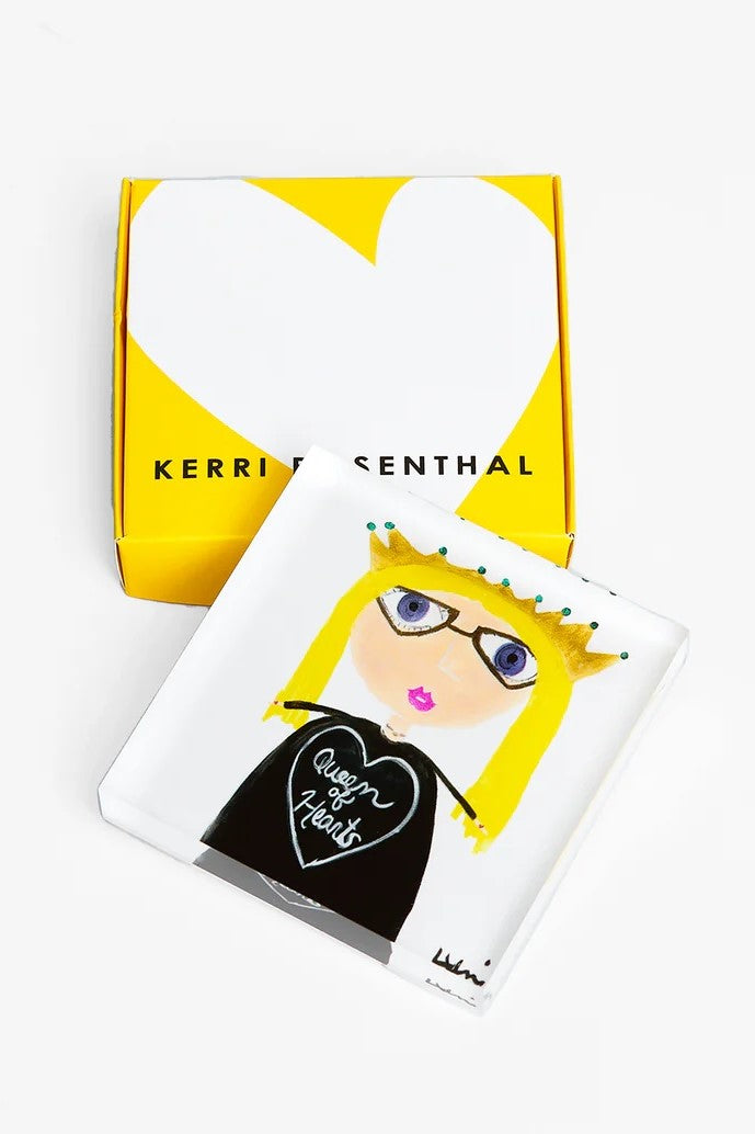 kerri rosenthal queen of hearts acrylic block of love