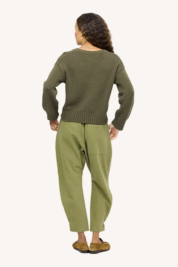 kerri rosenthal saturday sweater army green