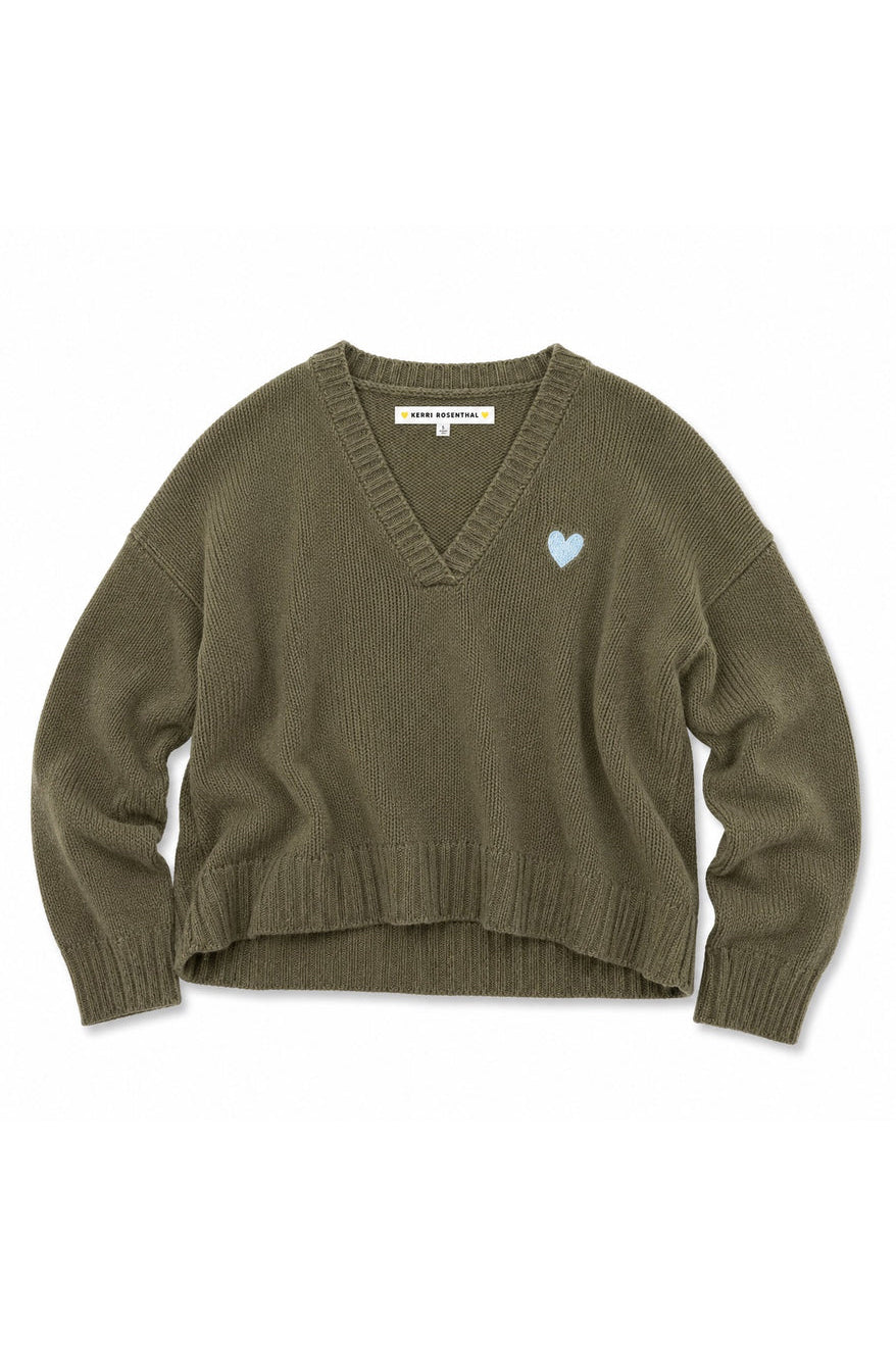 kerri rosenthal saturday sweater army green