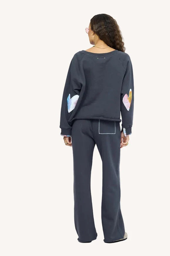 kerri rosenthal weekend barb sweatpant anthracite 