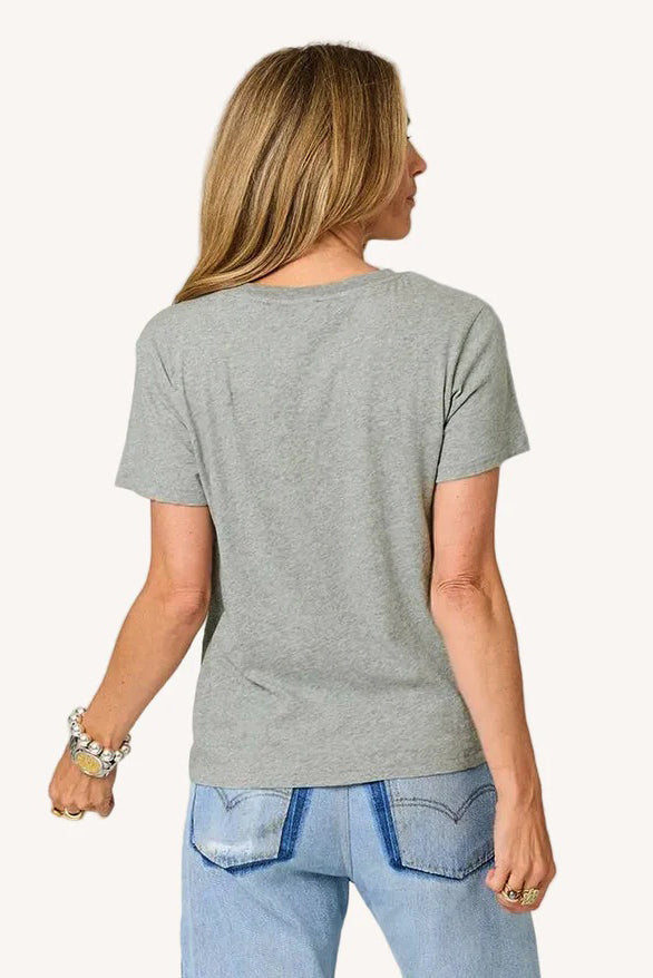 kerri rosenthal suke imperfect heart tee heather grey cream