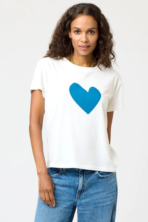 kerri rosenthal suke imperfect heart tee mid blue 