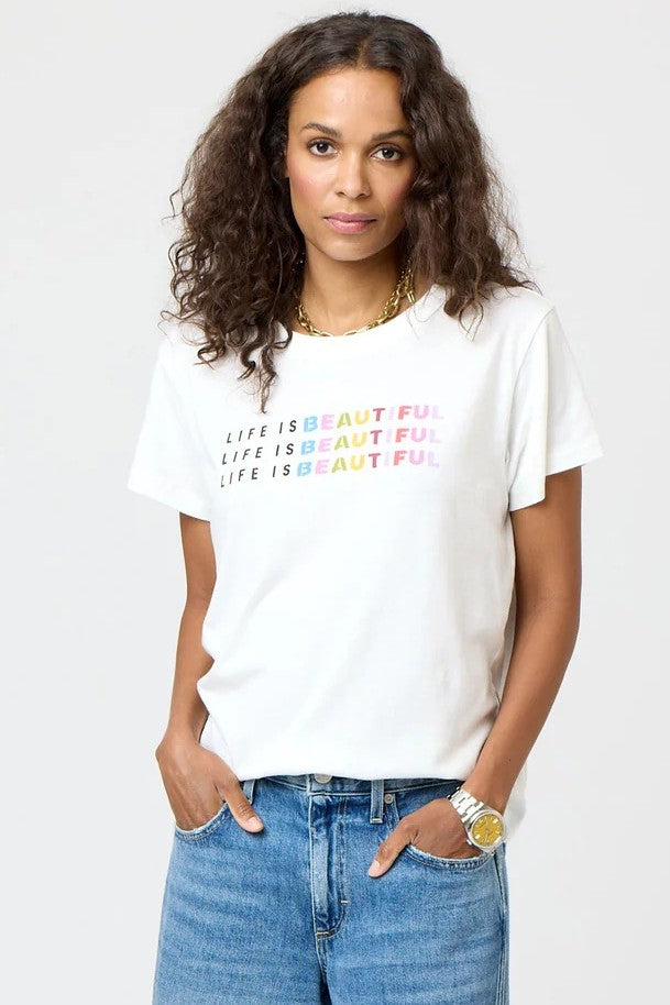 kerri rosenthal suke life is beautiful tee white 