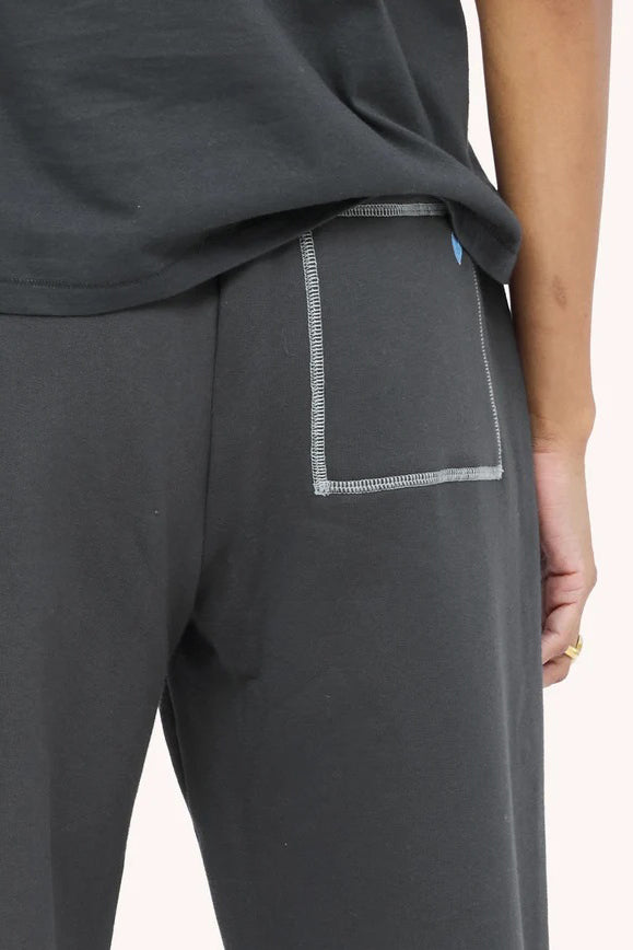 kerri rosenthal weekend barb sweatpant anthracite 