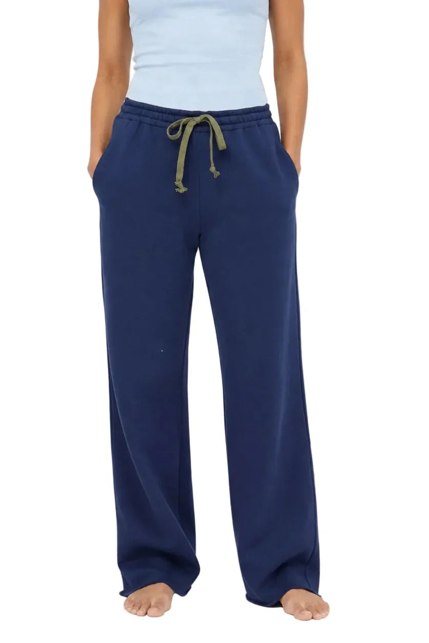 kerri rosenthal weekend barb sweatpant indigo blue