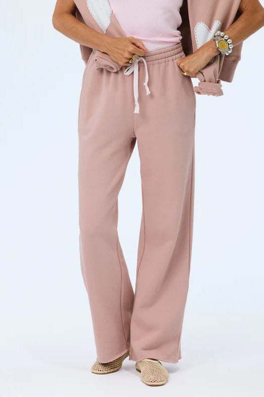 kerri rosenthal weekend barb sweatpant mauve