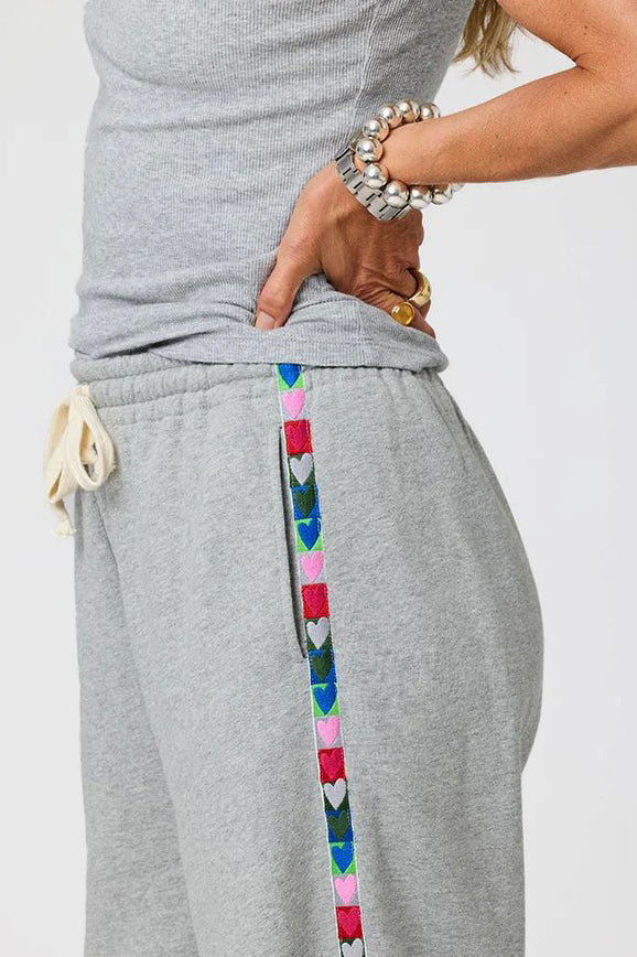 kerri rosenthal weekend love brigade sweatpant heather grey