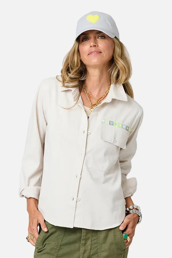 kerri rosenthal pia love brigade shirt chalk