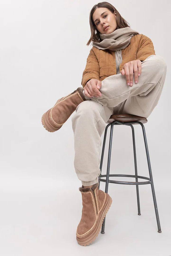 laidback london setsu 4.0 ankle boot camel suede