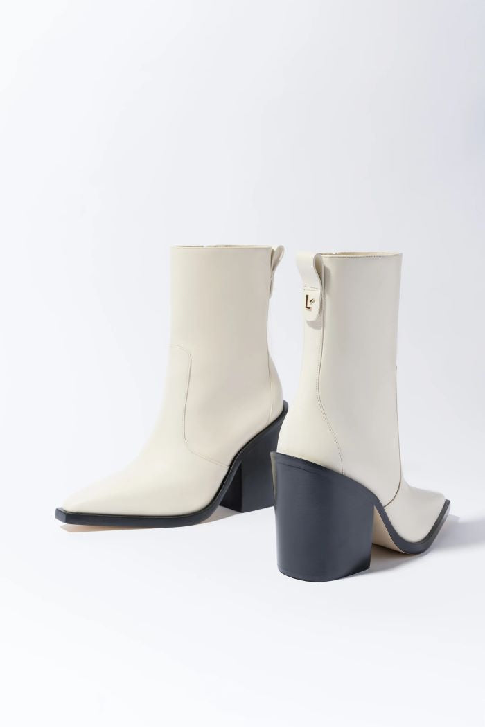 larroude james boot ivory