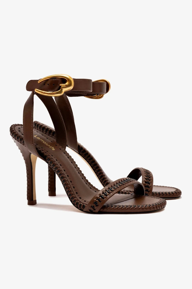 larroude verona sandal burnt umber