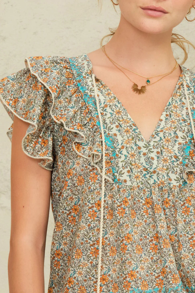 m.a.b.e jaci frill top