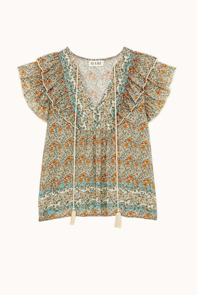 m.a.b.e jaci frill top