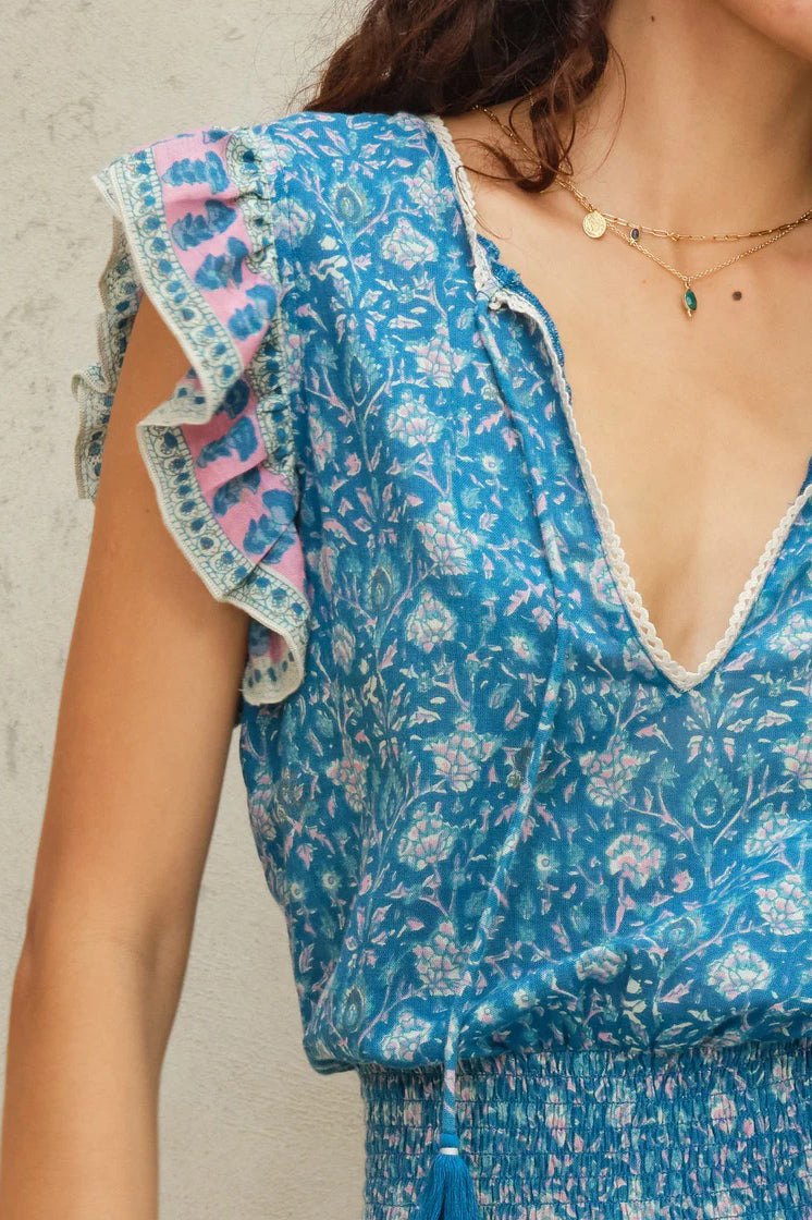 m.a.b.e myla dress blue