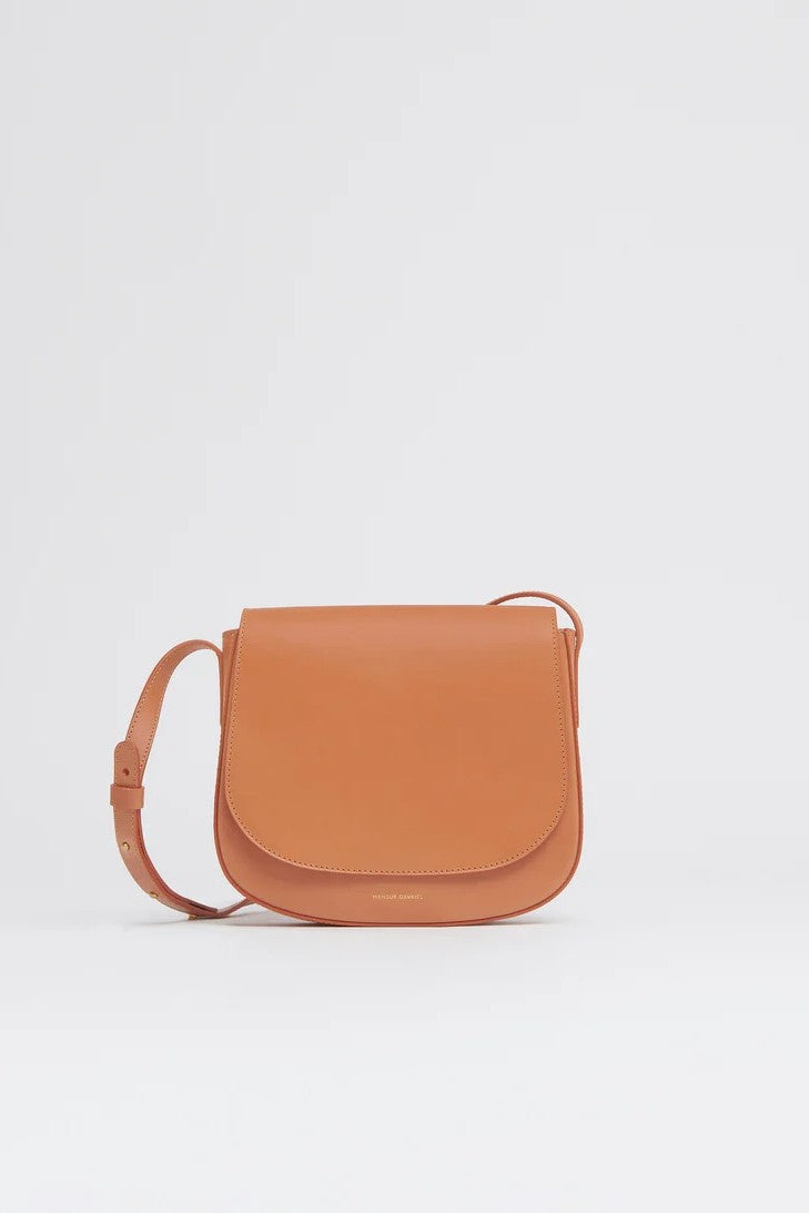 mansure gavriel classic crossbody cammello