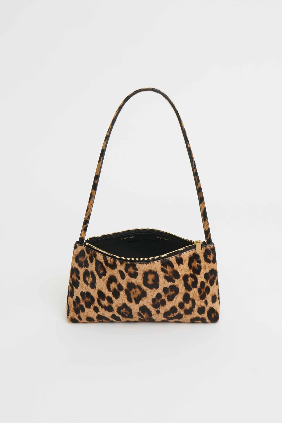 mansur gavriel gaia shoulder bag leopard