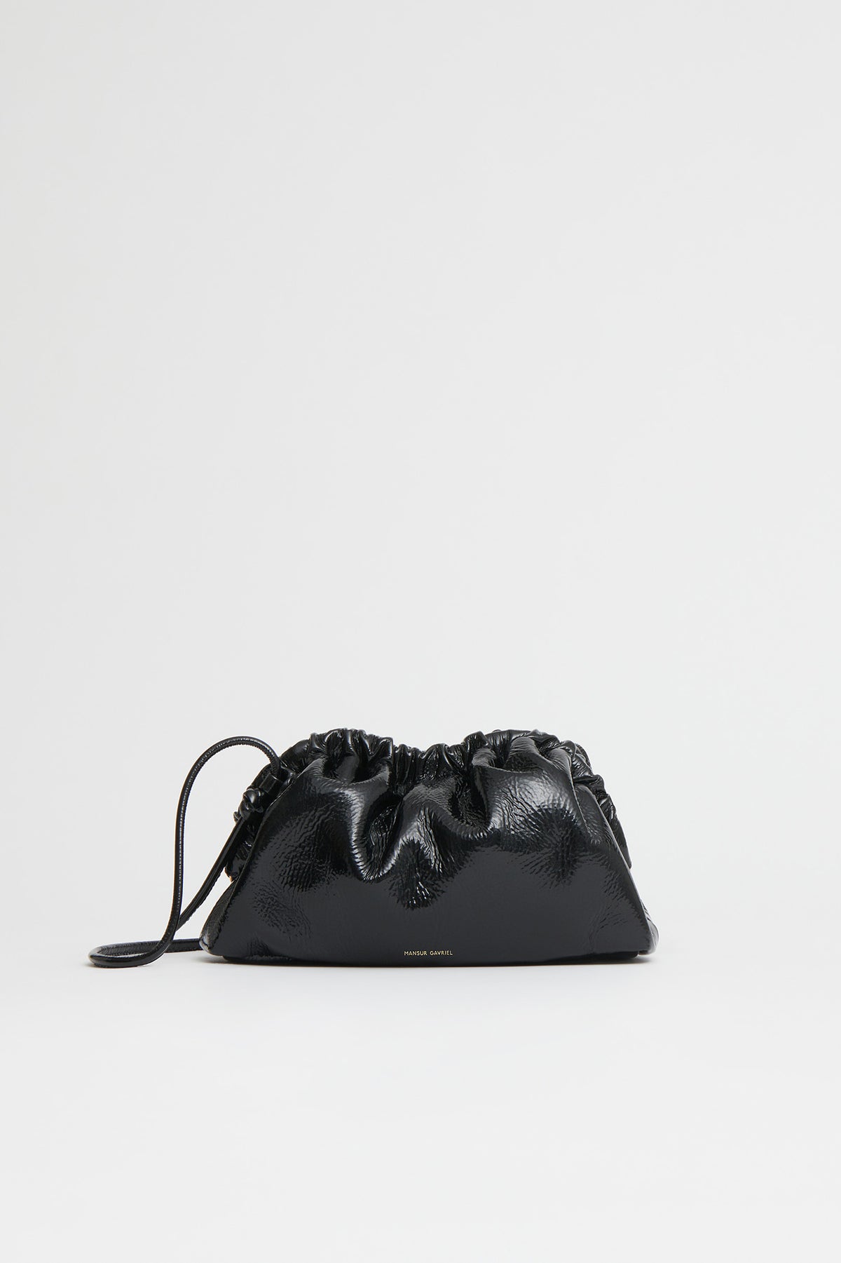 mansur gavriel mini cloud clutch black