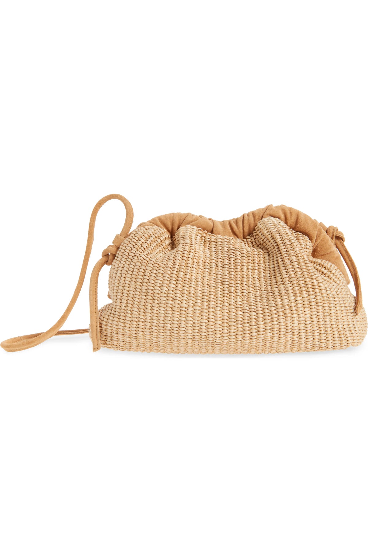 mansur gavriel mini cloud clutch natural raffia