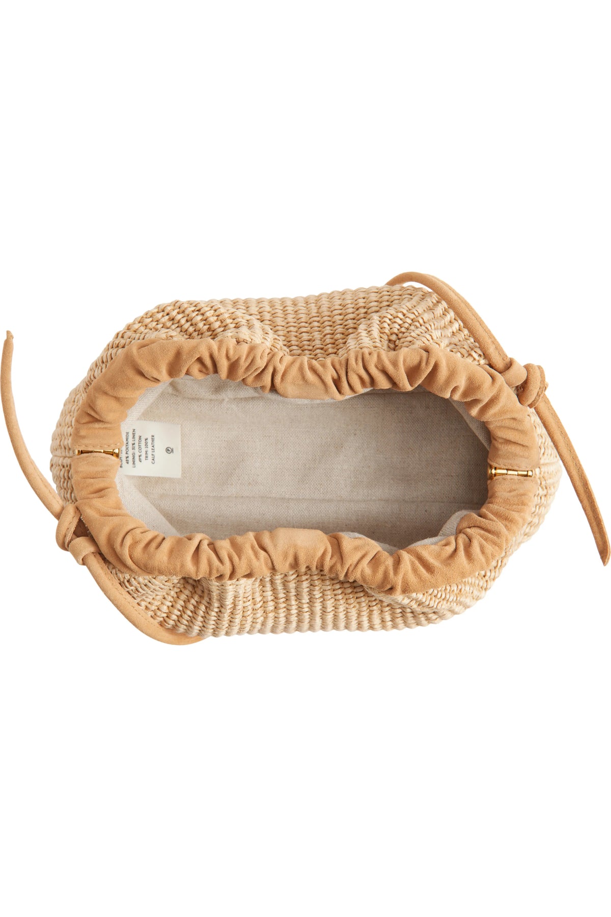 mansur gavriel mini cloud clutch natural raffia