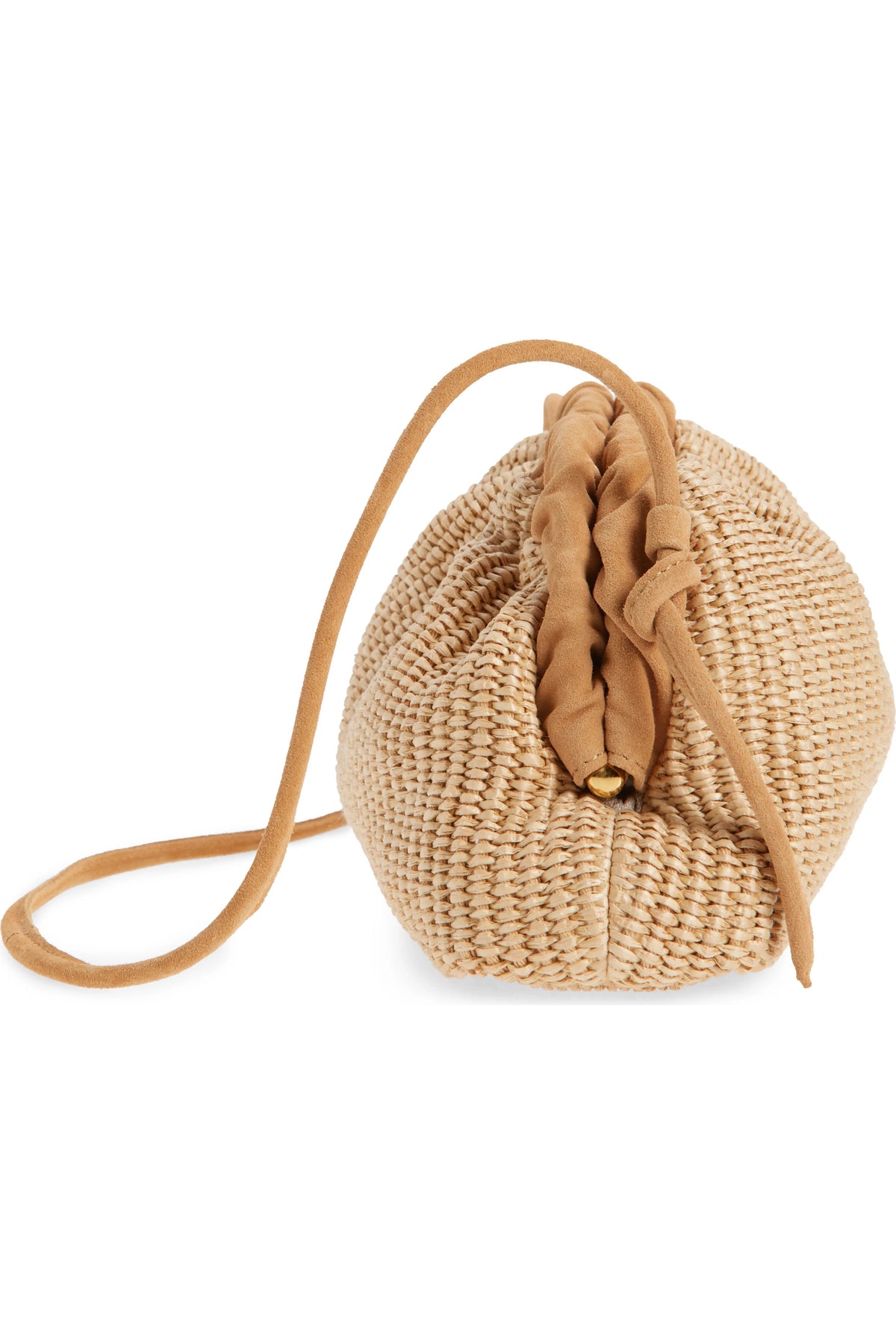 mansur gavriel mini cloud clutch natural raffia
