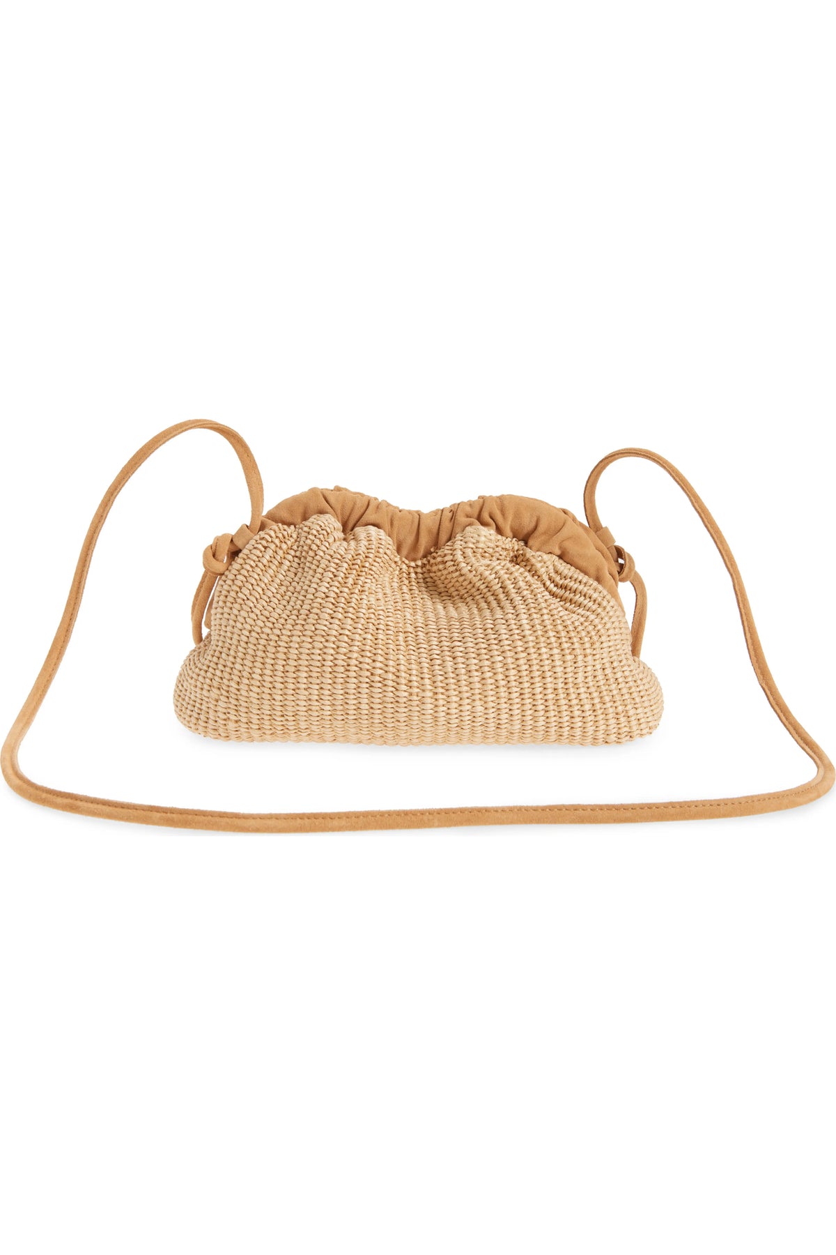mansur gavriel mini cloud clutch natural raffia