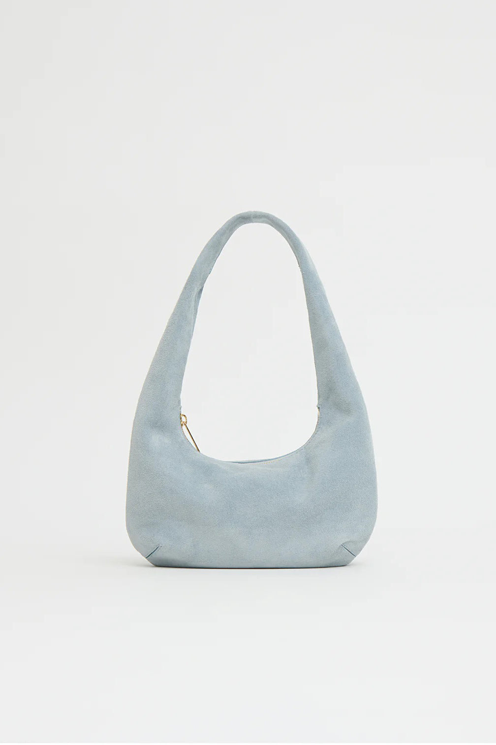 mansur gavriel mini gnocchi bag baby blue suede