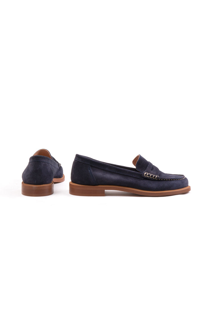 michele lopriore elsa navy suede