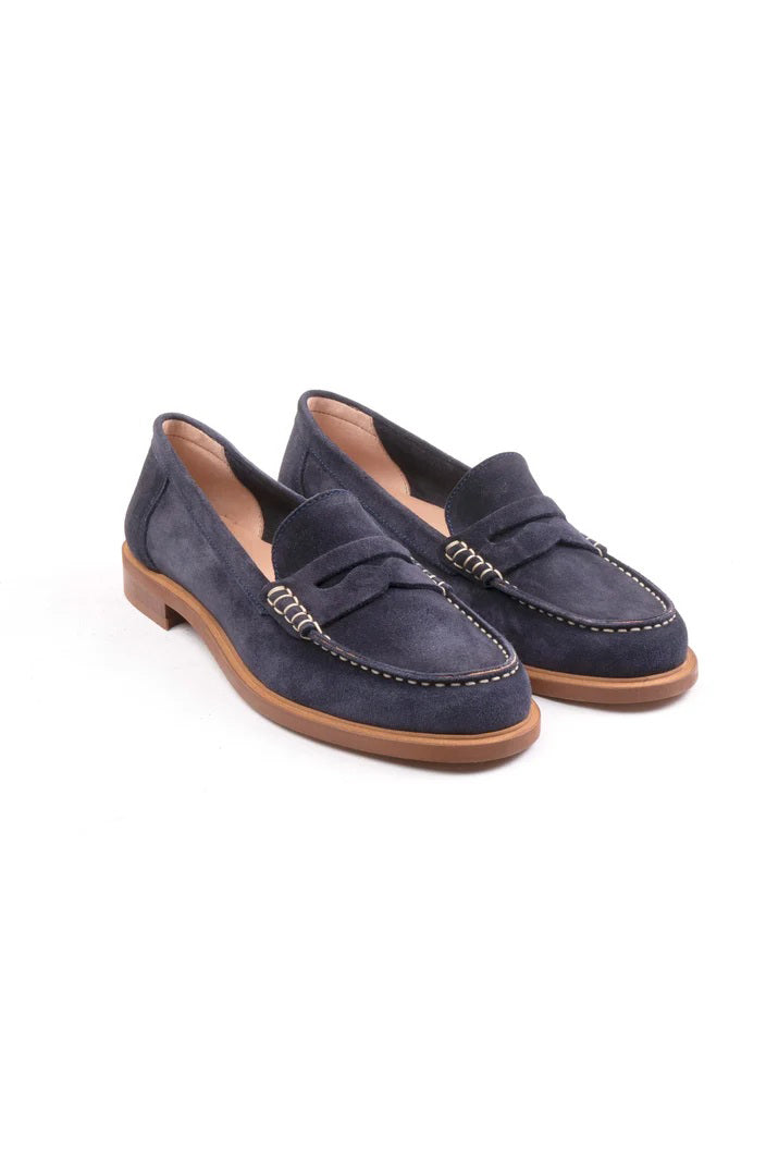 michele lopriore elsa navy suede