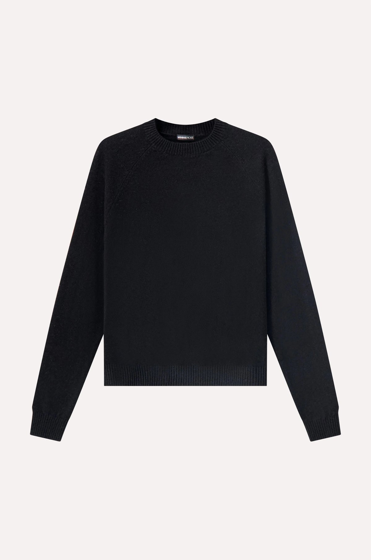 minnie rose shrunken crew black