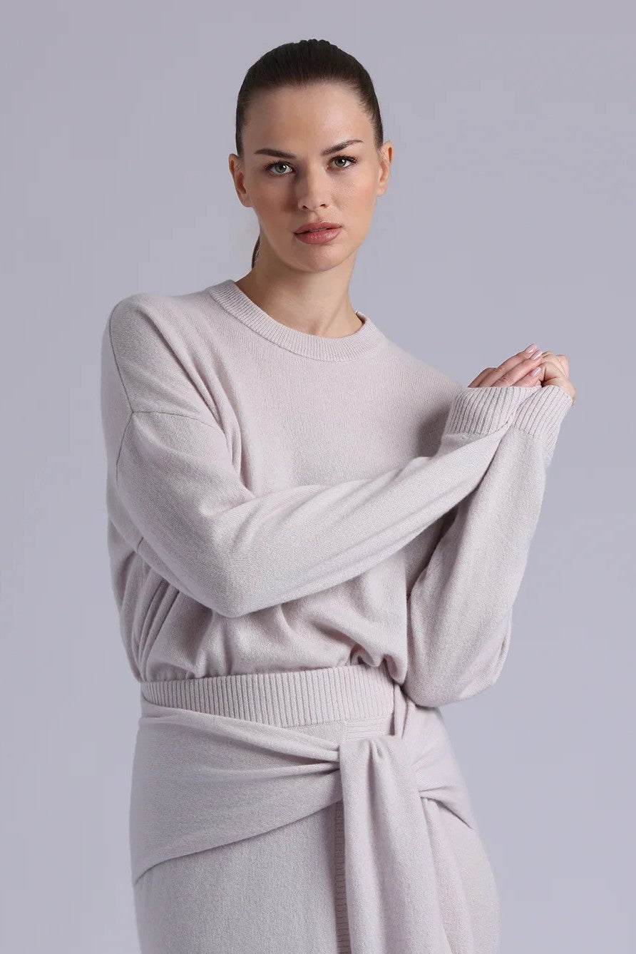 minnie rose oversized crew fog